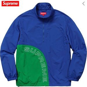 Supreme Corner Arc Half Zip Pullover Royal Sz M